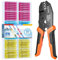 Heat Shink Butt Connectors Crimper, with 160pcs IP67-Waterproof Heatshrink Connectors, Preciva 0.5-6.0 mm²/AWG 22-10 Insulated Crimping Tools, Hardened Alloy 45# Steel, Solid Structure