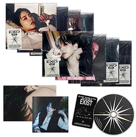 EXO - 7th Album [EXIST] (DIGIPACK Ver - RANDOM Ver.) Cover + Booklet + CD-R + Photo Card + Folded Poster + Poster + 4 Extra Photocards