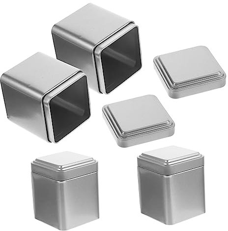 JOINPAYA 4 Pz Scatola da tè in Barattoli di Stoccaggio Vuoti Barattolo tè in Contenitori per Snack Scatole di Caramelle Nuziali Confezione Regalo di Caramelle Abito caffè Cibo