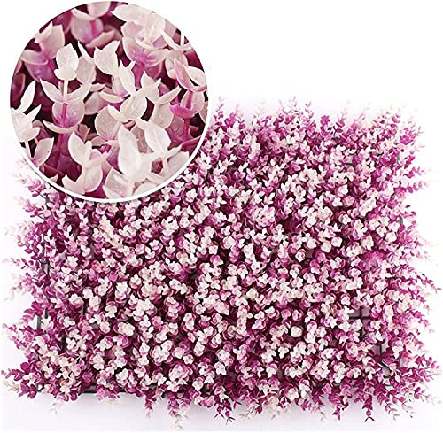 FUNEAER Künstliche Efeu Garten Sichtschutz,10 STÜCKE Faux Buchsbaum Matten Hecken Pflanzen Gartenzaun Sichtschutz Wand Dekor UV-geschützte Grünwand(Color:A)