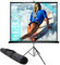 SlenderLine Mobile Stativleinwand 180 x 180 cm inkl. Transporttasche - Beamer Leinwand inkl. Ständer - Formate 1:1/4:3/16:9