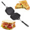 Padella per Pancake a Doppia Faccia in Lega di Alluminio, Padella Antiaderente, Piastra per Carote, Padelle per Crepes, Padella per Tortilla, Riscaldamento Uniforme, Pentole per La Casa