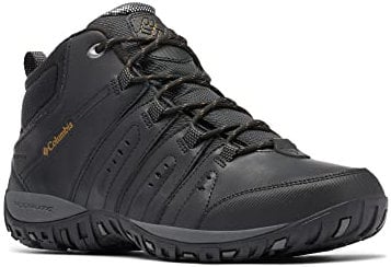 Columbia Woodburn 2 Chukka WP Omni-Heat, Scarpe da Trekking Impermeabili Uomo, Black/Goldenrod 2024 , 40.5 EU