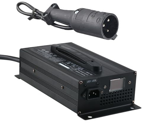 Lzyjck Chargeur de Batterie de Chariot élévateur Chargeur de Batterie de voiturette de Golf Intelligent 48V 25A Chargeur de Voiture électrique pour Le Chargement de la Batterie au Plomb,6#