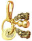 WATIIFUFU 1 Set Aus Schlüsselanhänger Charme Tasche Hängende Retro Ornament Für Dekoration Doppeltes Design Mit Hohlem Kürbis Und Ohne Zhusha