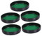 ifundom 5pcs Dice Tray Velvet Base Plate Sturdy Plastic Dice Cup Bottom Noise Reduction Dice Cup Stand
