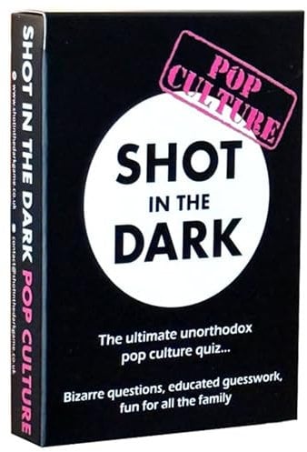 Shot in the Dark: Pop Culture Edition | Movie, TV, Music & Celebrity Quiz Game | Fun Card Game for Adults, Teens & Kids, 2+ players