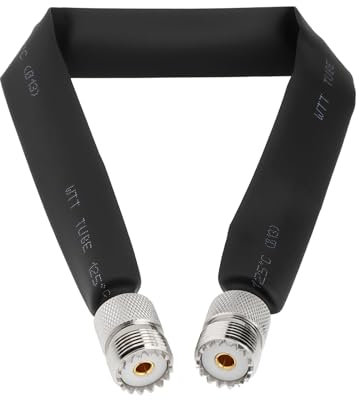 YINETTECH UHF CB Koaxialkabel Buchse auf Buchse, Koaxialkabel für GSM-System, GPS-Navigationssystem, drahtlose Kommunikation, 30 cm, 50 Ohm, 1 Stück