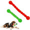 2 Pieces Hundespielzeug Für Zähne, Hundespielzeug Gummi, Gummi Spirale Kauknochen, Hundezahnbürste Haustier Mundpflege, Hundemolarenstab Welpen Intelligenzspielzeug Weich Beißwiderstand, Rot + Grün