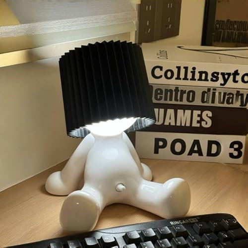 Sunshine smile Kreative Lampe A Little Shy Man,Lustiges LED Tischleuchte,USB-Tischlampe Mit Schirm,Kreative A Little Shy Man Nachttischlampe,Romantische LED Nachttischlampe Schlafzimmerlampe
