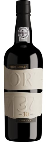 Porttable – Portwein Tawny 10 Jahre (750 ml) | 10 Jahre in Eichenfässern gereift | Aromen von getrockneten Früchten, Nüssen & Karamell | Edler Port aus Portugal – 19% Vol. | Perfekt zu Käse & Desserts