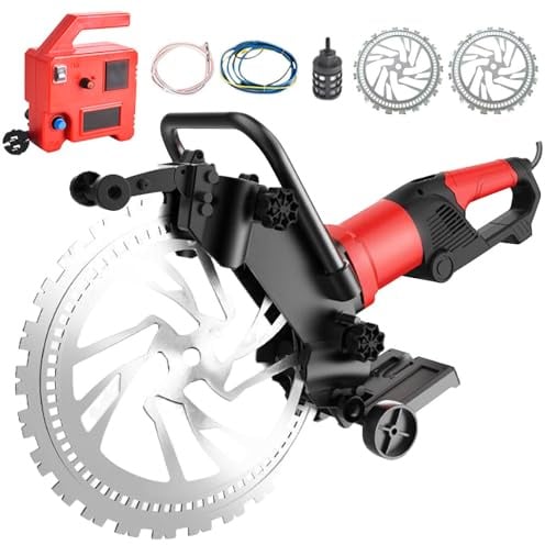moupeaktain Industrielle Betonringsäge 8900W Mit 2×42cm Sägeblättern | 300mm Schnitttiefe| Wassergekühlter Bürstenlosmotor | Trocken-/Nassschnitt | Für Granit, Beton