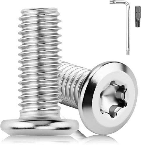 qjuwhua 40 Stück M5 x 10mm Schrauben Flachkopfschrauben 304 Edelstahl A2 V2A Torx Schrauben Gewindeschrauben Vollgewinde mit Torx Schlüssel und Schraubendreher für Montage Wartung
