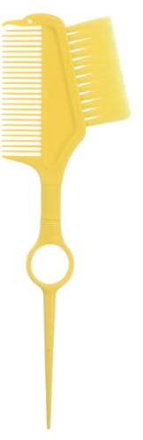 VINTORKY Brocha para teñir el cabello: Aplicador de color con peine para tinte - Brocha y peine para teñir el cabello de salón para retoque de raíces y mechas 23,2 cm/9 pulgadas