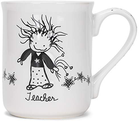 ENESCO Children of the Inner Light - Taza de graduación (10,1 cm) Profesor 454 g blanco