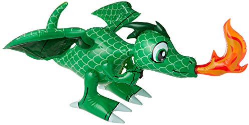 Inflatable 30-Inch Dragon - Colors may vary (Red or Green)