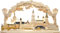 Ratags 3D-Schwibbogen groß, Silhouette Dresden, gebeizt