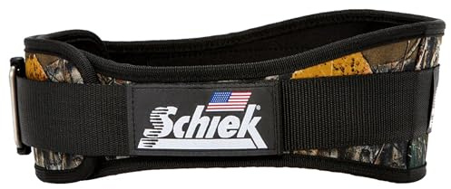 Schiek Nylon-Gewichthebergürtel, 12 cm, Camouflagemuster, camouflage, Large