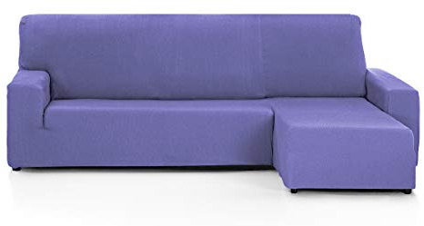 Martina Home - Sofabezug für Chaise Longue, Modell Túnez, Stoff, Lila, kurzes Eckteil rechts, 32x17x42 cm