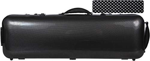 Geigenkoffer Fiberglass Safe Oblong 4/4 special schwarz M-Case + Musiktasche