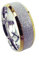 Everstone Damen-Ring Titan, Herren-Ring Titan, Freundschaftsringe, Hochzeitsringe, Eheringe, Bicolor, Breite 8mm Größe 55 (17.5)