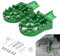 JFG RACING Cale Pied Moto,Repose-Pieds Moto Aluminium CNC pour CRF XR CR 50 70 80 100 125 CT200U Mini Bike SSR RFZ Beta Pit Bike-Vert