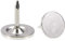 sourcing map Lot de 25 clous de tapissier à tête plate 9,5 x 10 mm Argenté