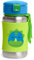 Skip Hop Taza para beber con pajita, botella de paja de acero inoxidable Zoo, Dino