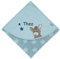 Sterntaler Emmi Kapuzenhandtuch mit Namen bestickt für Baby & Kinder, Badetuch Badehandtuch/Kinder-Badetuch mit Kapuze personalisiert, Junge 100x100 cm, Esel Emmi Blau