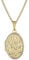 trendor Medaillon 333 Gold (8 Karat) + vergoldete Silber-Halskette 75978-50 50 cm