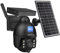 SHIWOJIA 4G Sim Card Solar Camera PTZ Camera Outdoor CCTV Camera Solar Powered Security Camera with PIR Motion Detection,Pan/Tilt IP Dome Camera, Color Night Vision, 2 Way Audio, IP66