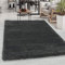 Carpetsale24 Shaggy Hochflor Teppich Grau 80x250 cm Extra Weich & Waschbar - Jute Rückseite für Fußbodenheizung, Einfarbig & Flauschig für Wohnzimmer & Schlafzimmer