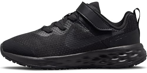 NIKE Revolution 6, Zapatillas de Gimnasia Unisex niños, Black Dark Smoke Grey Black Band, 28 EU