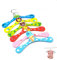 6 Stück Kinder Kleiderbügel aus Holz,Cartoon Baby Kleiderbügel,Tiermotive bunt Kleiderbügel,Giraffe,Bär,Frosch,Elefant,Löwe und Fuchs,rutschfest,platzsparend Kleiderbügel,28cm×16cm(6 Farbe)