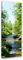 Feeby Quadro Tela Non Tessuta Ruscello A Cascata 30x90 cm Decorazione murale Immagini Moderni Soggiorno Alberi Della Foresta verde