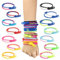 LANMOK 28 Stück Bunte Reißverschluss Armbänder Kinder Zip Freundschaftsarmbänder Sensorisches Armband Zappeln Stressabbau Spielzeug für Partys Zeit zu töten
