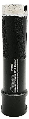 SHDIATOOL Laser Welded Diamond Core Drill Bits Dia 25MM with M14 Thread for Hard Granite Marble Concrete
