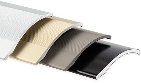 KARAT Übergangsprofil selbstklebend | Übergangsleiste Höhenausgleich bis 11 mm aus Aluminium | Anpassungsprofil 38 mm x 100 cm Höhenausgleichsprofil | einfache Montage (1 Stück Gold)