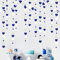 Bleu Marine Argent Coeur d'amour guirlandes Argent Bleu Royal Suspendus banderoles bannières pour Anniversaire Saint Valentin fiançailles Mariage Bapteme fête d'anniversaire décorations Fournitures