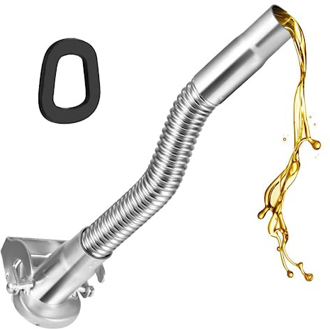 PEESHON Boquilla de Metal Para Bidón de Gasolina,Boquilla Flexible de Vertido,Boquilla para Bidones de Metal para 5L 10L 15L de Lata de Combustible.