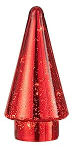 J-Line Weihnachtsbaum - Glas - Rot - Klein