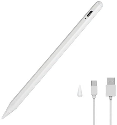 INF Wiederaufladbarer Stylus Eingabestift mit dünner Spitze 1,45 mm Weiß