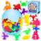 Baby Bath Toys for 4 Year Olds, 40 Pcs Suction Toys for Kids, Dinosaurs Bath Toys for Boys Girls Ages 3-10 Sensory Toys for Toddlers Travel Suction Cup Toys Mould Free Bath Toy Gifts for Kid