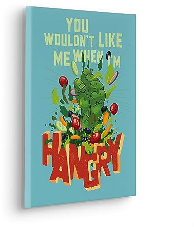 Komar Komar Keilrahmenbild - Marvel Hangry - Größe 30 x 40 cm - Kinderzimmerbild, Wandbild, Kinderzimmer