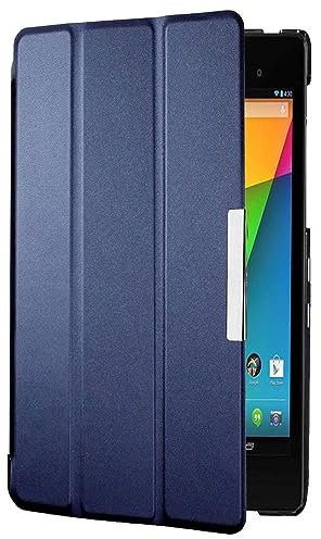 Case for Google Nexus 7 FHD 2nd Gen Tablet Smart Case Google Nexus 7 2rd(2013 Release) Ultra Slim Classic Business Leather Cover With Auto Sleep/Wake (Blue)