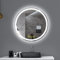 AI-LIGHTING Beleuchteter Runder Badezimmerspiegel 60 cm Badspiegel mit Beleuchtung, Farbtemperatur Dimmbar Badspiegel mit Beleuchtung Beschlagfrei Wandspiegel mit Touchschalter Energiesparend