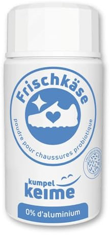 Frischkäse Déodorant Chaussures | Vainqueur du Test en Allemagne | Poudre Probiotique contre les Odeurs de Pieds | 6 Mois Traitements