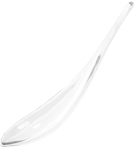 Cabilock Glass Spoon Caviar Spoons Ramen Spoon Teaspoons Clear Soup Spoons Glass Stirring Rods Seasoning Dish Breakfast Spoons Tablespoon Sugar Spoon Stirring Spoon Food Blender