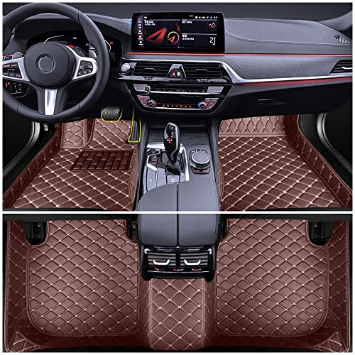 Auto Fußmatten für BMW X5 E70 5seat 2008-2013 Allwetter Fussmatten Innenraum Zubehör Fussmatten,Kaffee