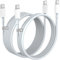 iPhone Ladekabel, USB C auf USB Kabel [2 Pack 2M + 1 M] 100W Schnellladekabel MFi zertifiziertes Original Ladekabel für iPhone 15/ Plus/Pro Samsung S23/S22/S21 Serie, Huawei P50 P40 P30